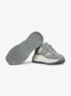 Sneaker HI-FI 669 grijs met wit | DELSCHER. Fashion
