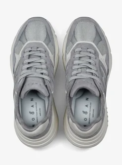 Sneaker HI-FI 669 grijs met wit | DELSCHER. Fashion