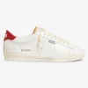 Sneaker matchstar wit met rood | DELSCHER. Fashion