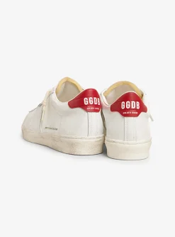 Sneaker matchstar wit met rood | DELSCHER. Fashion