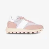Sneaker Sportivo run poederroze met noppen zool | DELSCHER. Fashion
