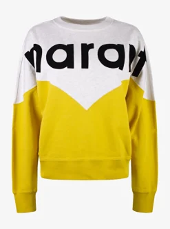 Sweater Houston geel zwart ecru | DELSCHER. Fashion