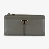 T timeless portemonnee leder antracietgrijs | DELSCHER. Fashion