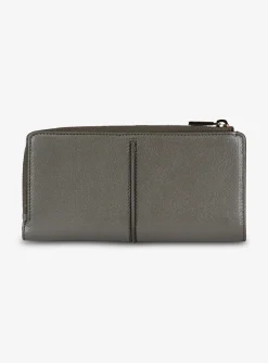 T timeless portemonnee leder antracietgrijs | DELSCHER. Fashion