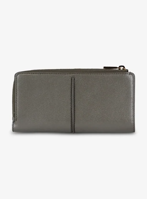 T timeless portemonnee leder antracietgrijs | DELSCHER. Fashion
