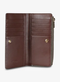 T timeless portemonnee leder antracietgrijs | DELSCHER. Fashion