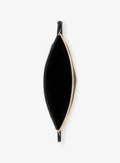 Tas clutch burgundy bruin met gouden detail en flap sluiting | DELSCHER. Fashion