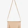 Tas clutch glad leer camel | DELSCHER. Fashion
