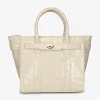 Tas Mini zipped bayswater eggshell wit | DELSCHER. Fashion