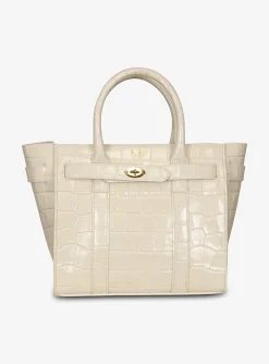 Tas Mini zipped bayswater eggshell wit | DELSCHER. Fashion
