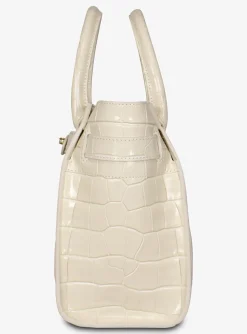 Tas Mini zipped bayswater eggshell wit | DELSCHER. Fashion