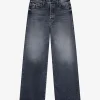 The ditcher roller jeans mid grijze wassing | DELSCHER. Fashion
