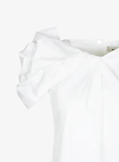 Top candle wit detail schouder | DELSCHER. Fashion