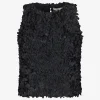 Top carisu mouwloos zwart | DELSCHER. Fashion