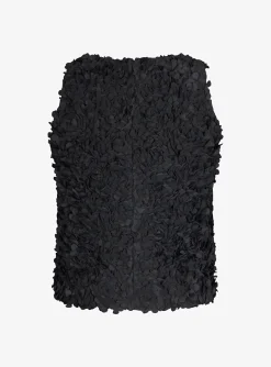 Top carisu mouwloos zwart | DELSCHER. Fashion