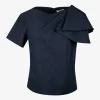Top chacha katoen blauw | DELSCHER. Fashion
