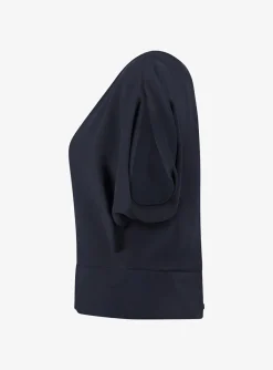 Top choc crêpe marine | DELSCHER. Fashion