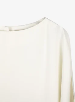 Top Choc crêpe offwhite | DELSCHER. Fashion