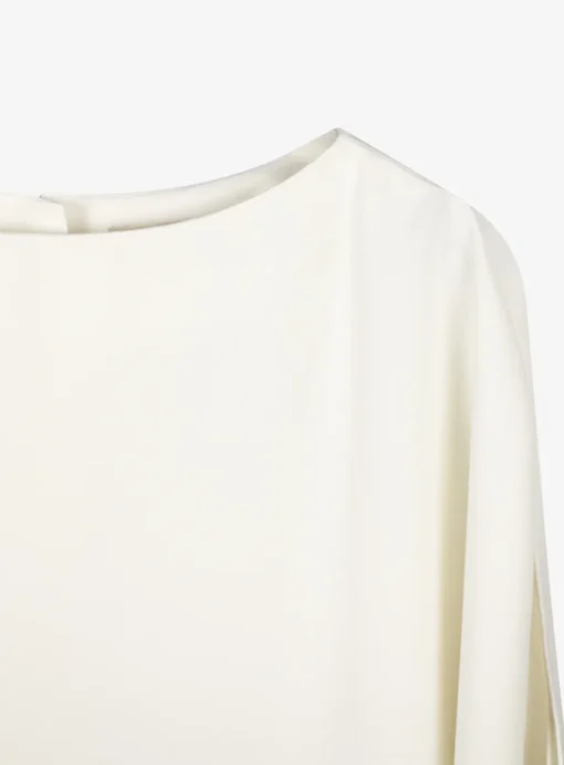 Top Choc crêpe offwhite | DELSCHER. Fashion