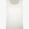 Top creme mouwloos | DELSCHER. Fashion