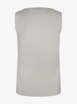 Top creme mouwloos | DELSCHER. Fashion