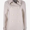 trench Cropped beige | DELSCHER. Fashion