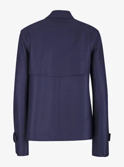 trench Cropped blauw | DELSCHER. Fashion
