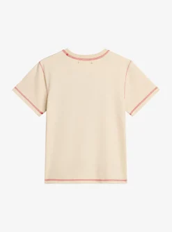 T-Shirt creme met opdruk | DELSCHER. Fashion