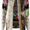Twinset print offwhite zwart met bloemenprint | DELSCHER. Fashion