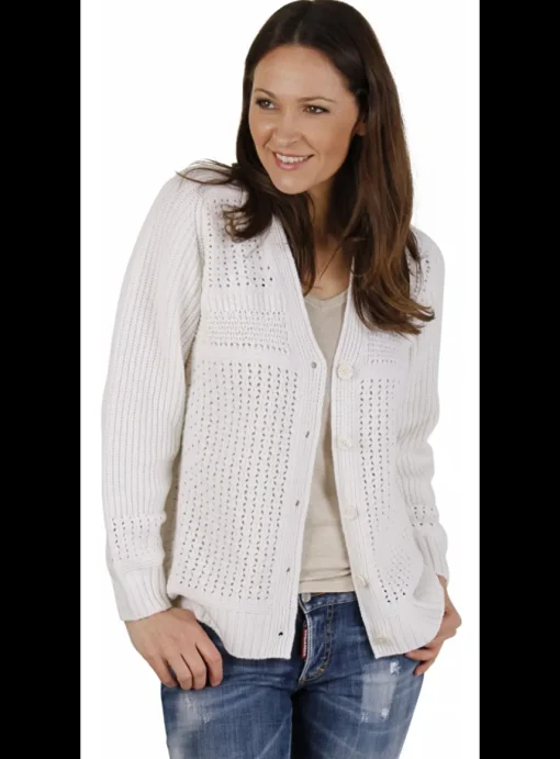 Vest cashmere offwhite | DELSCHER. Fashion