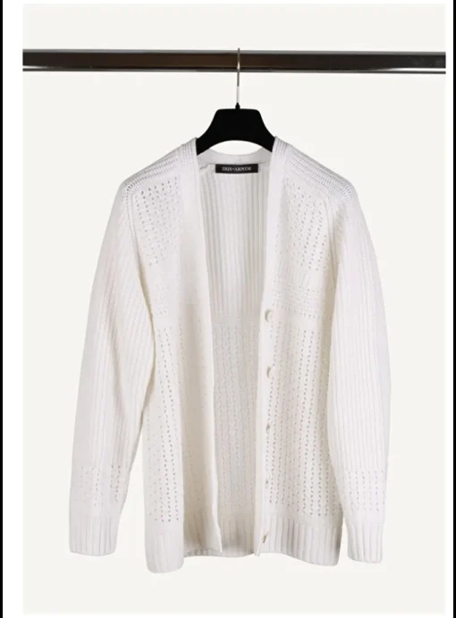Vest cashmere offwhite | DELSCHER. Fashion