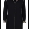 Vest double face jaguar print zwart/zand met zwart | DELSCHER. Fashion