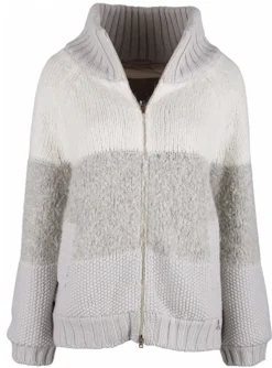 Vest gebreid structuur beige | DELSCHER. Fashion