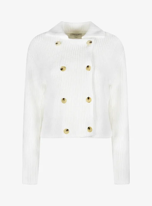 Vest knitted wit double breasted | DELSCHER. Fashion