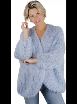 vest mohair light blue | DELSCHER. Fashion