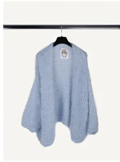 vest mohair light blue | DELSCHER. Fashion